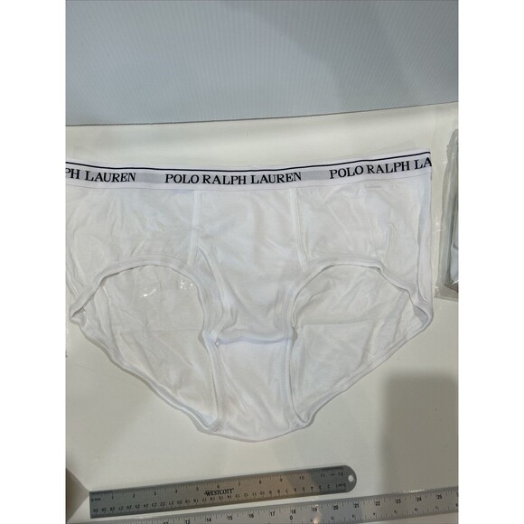 Polo Ralph Lauren Mens 2-Pack Briefs Underwear Classic Fit White Men's 4XL - Picture 2 of 11